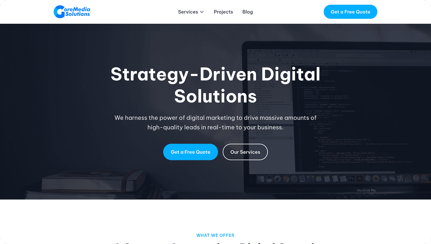 Gore Media Solutions website